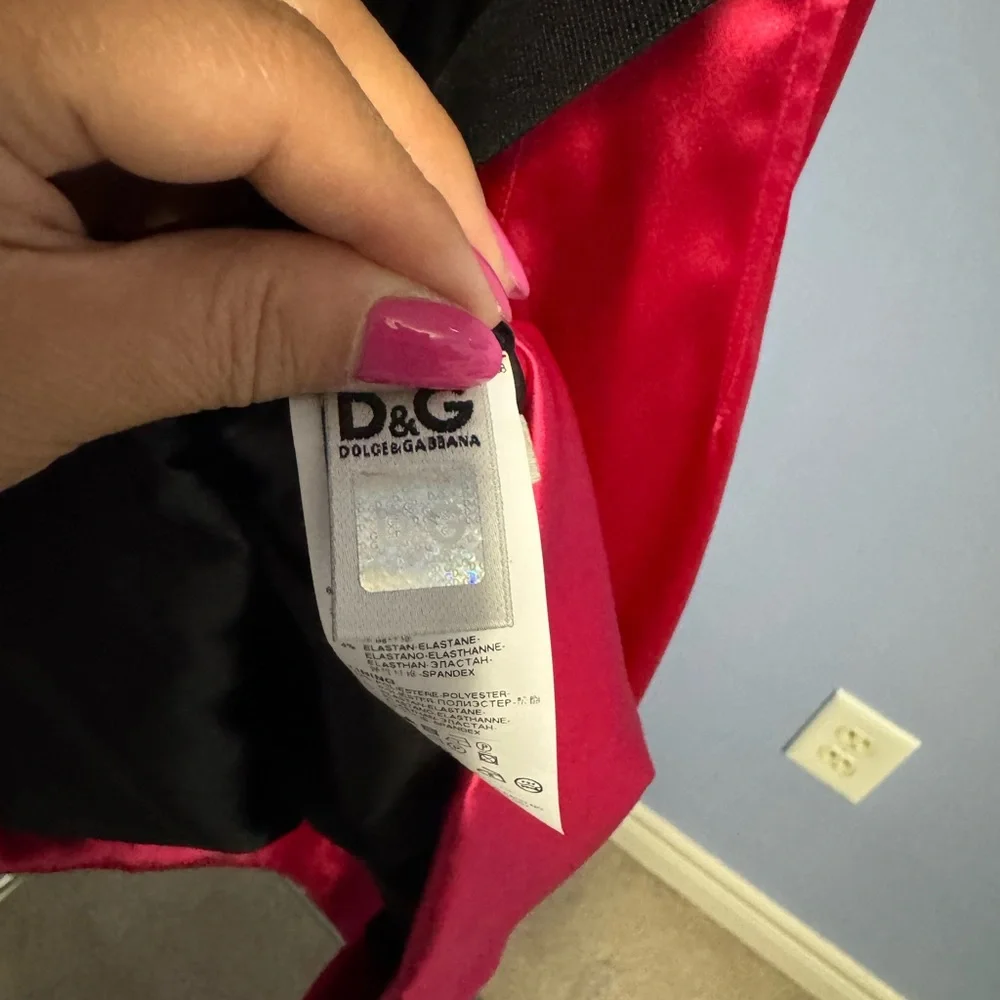 Dolce & Gabbana Satin Pink Dress – IT 44 / US 8 – Elegant & Sexy - Picture 8 of 11